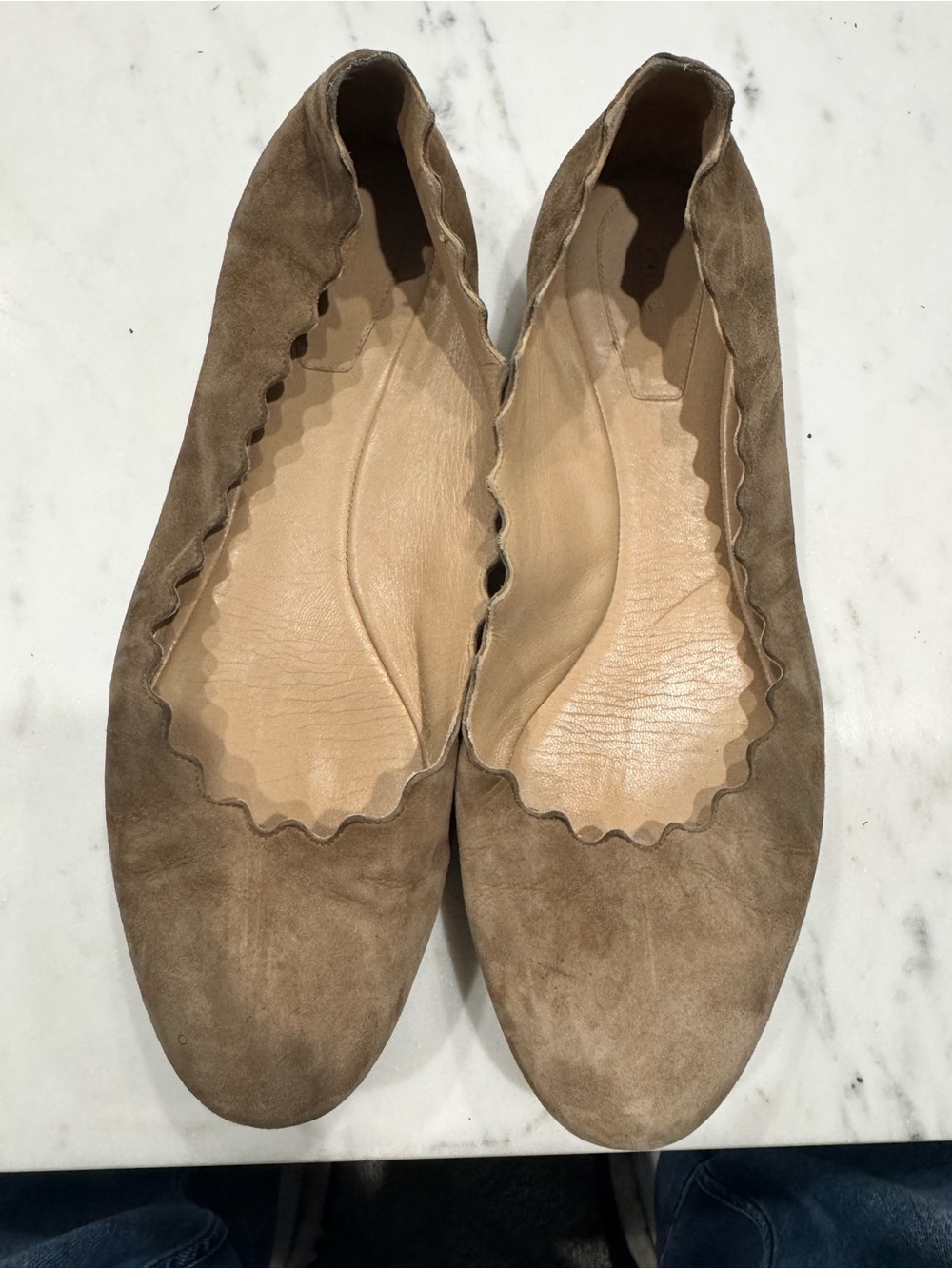 Chloe Lauren Ballet Flats in Suede